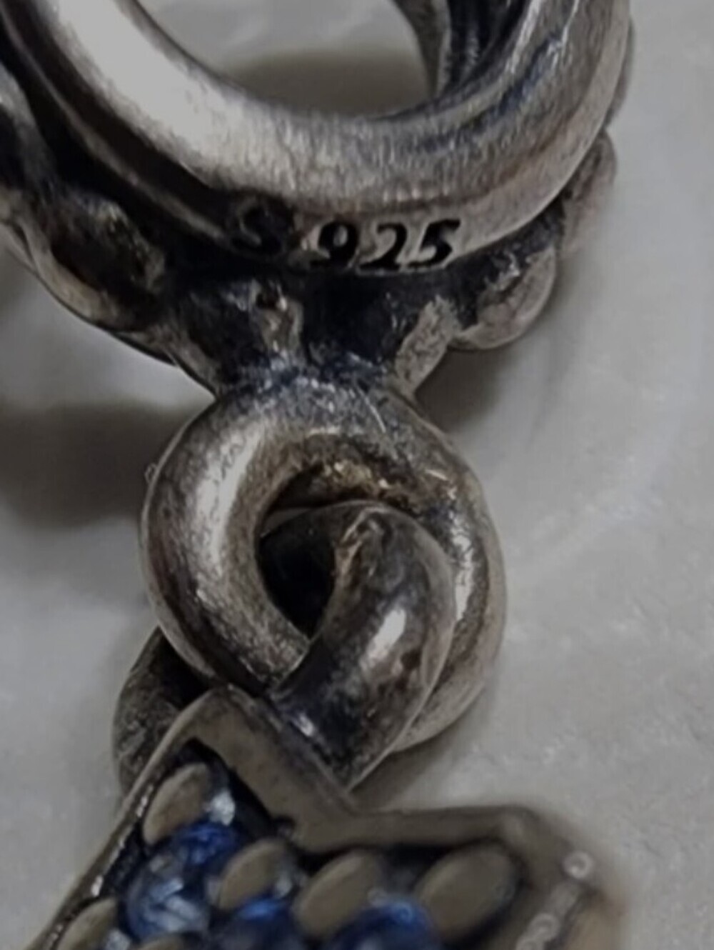 Authentic Pandora Pave Star with Blue CZ - Picture 3 of 8